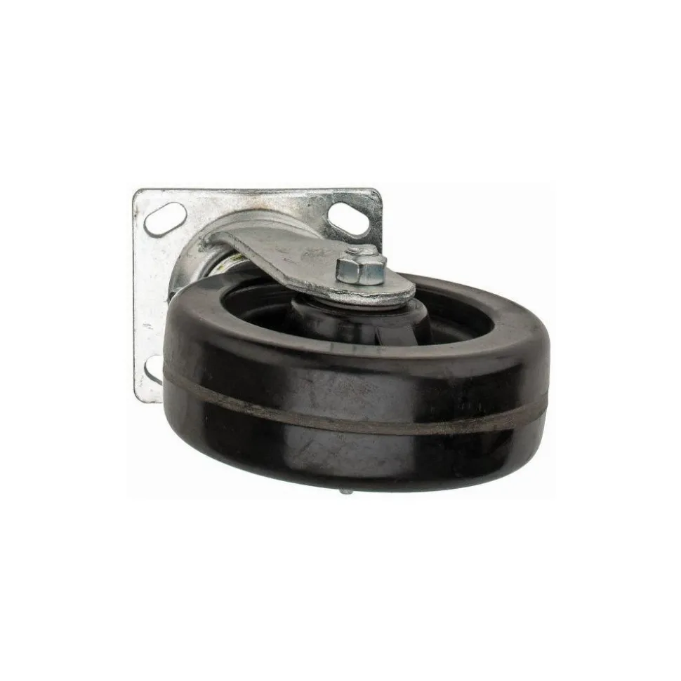 Swivel Top Plate Caster: Phenolic, 6" Wheel Dia, 2" Wheel Width, 1,200 lb Capacity, 7-1/2" OAH