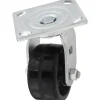 Swivel Top Plate Caster: Phenolic, 4" Wheel Dia, 2" Wheel Width, 800 lb Capacity, 5-5/8" OAH