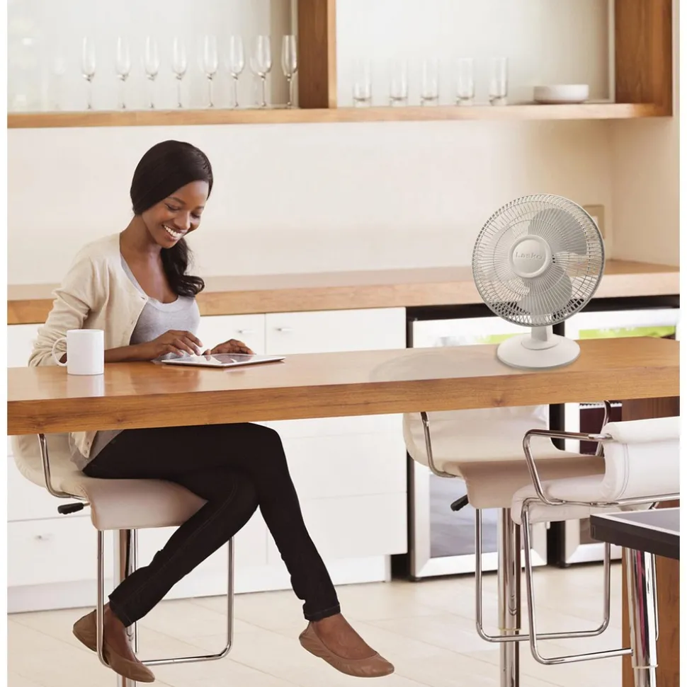 Table Fans: Fan Diameter: 12 in; Number Of Blades: 3; Number Of Speeds: 3