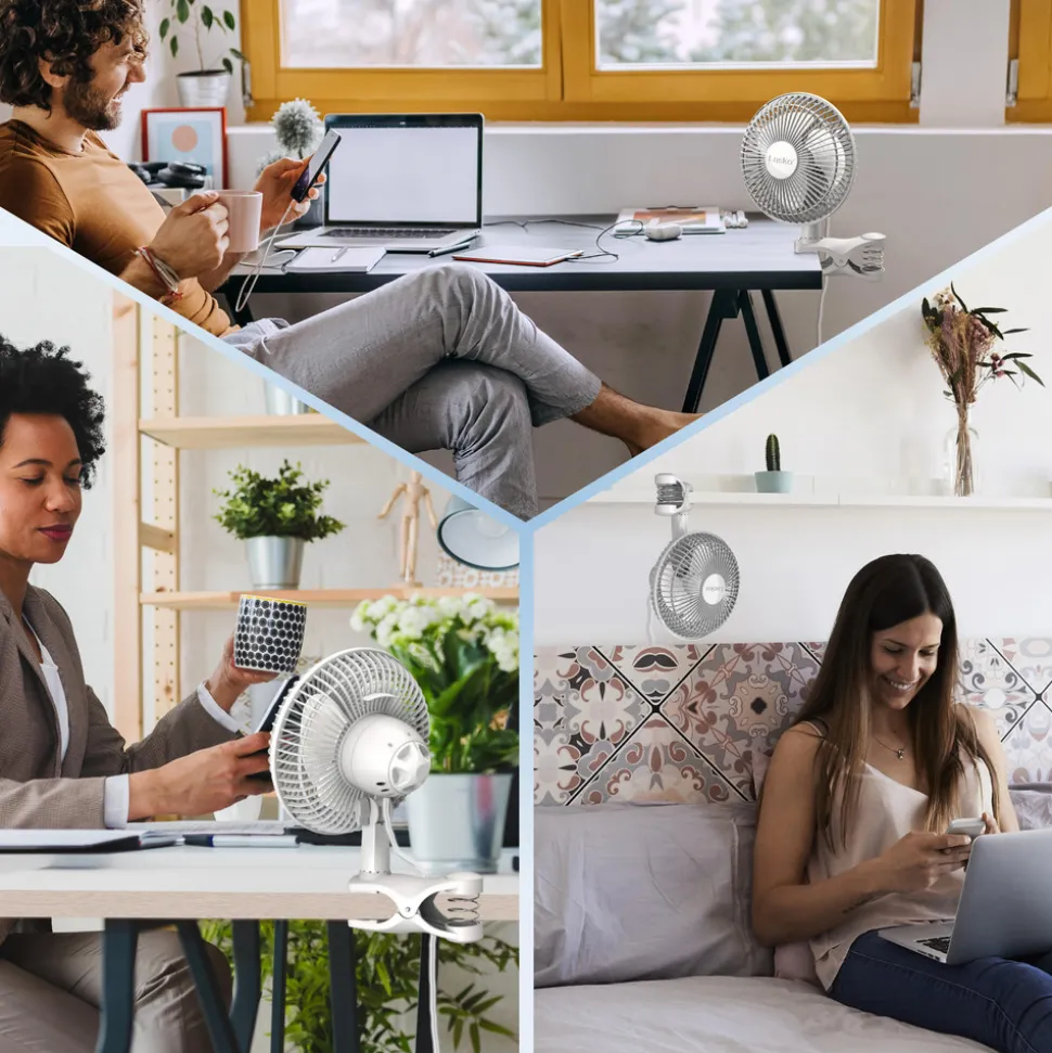 Table Fans: Fan Diameter: 6 in; Number Of Blades: 3; Number Of Speeds: 2