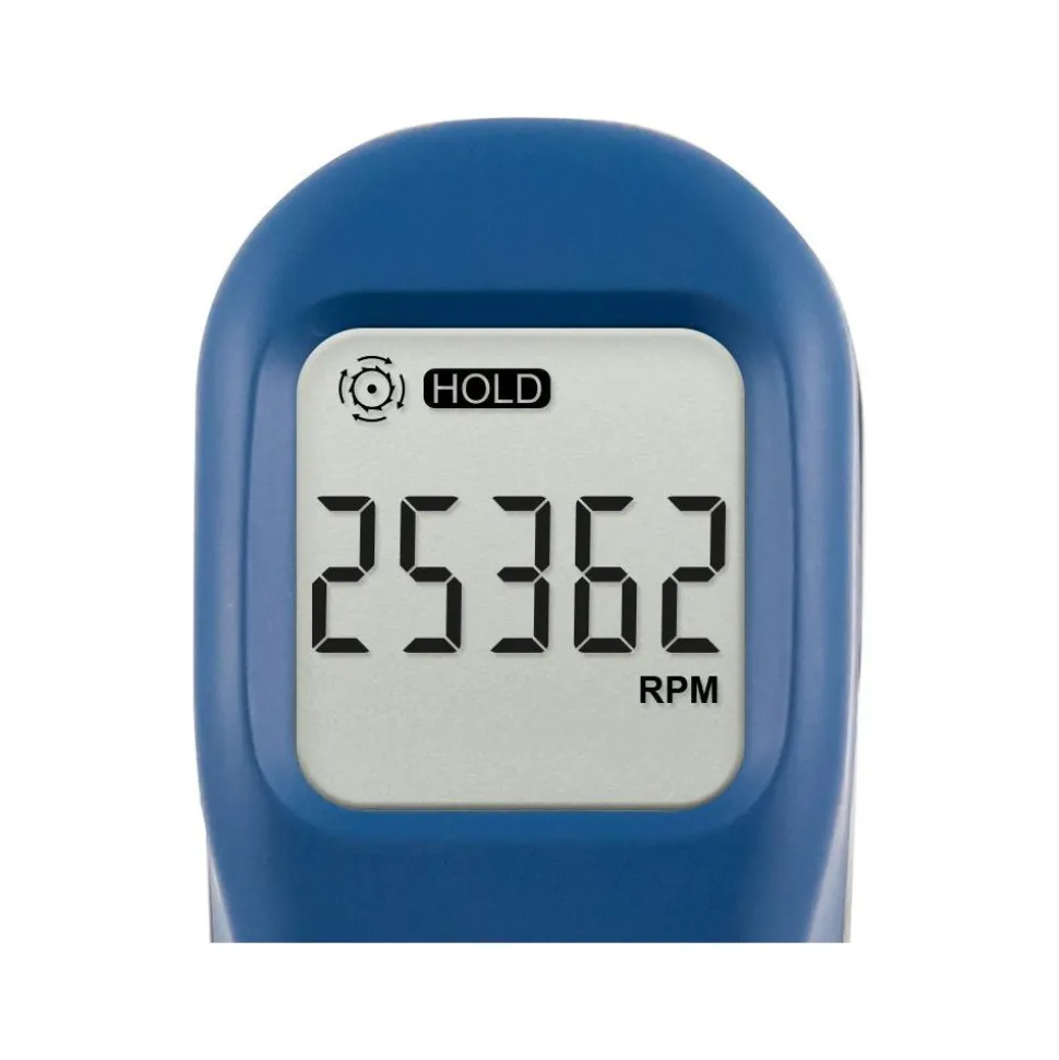 Tachometers; Tachometer Type: Digital Display; Laser Tachometer; Non-Contact; Minimum Measurement (RPM): 2.5 prm; Maximum Measurement (RPM): 99999 rpm; Minimum Target Distance: 50 mm; Maximum Target Distance: 500 mm; Accuracy (%): 0.02%; Minimum Resolution (RPM): 0.1 rpm
