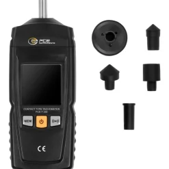 Tachometers: Tachometer Type: Contact; Accuracy: .05; Display Type: LCD; Minimum Measurement: .5