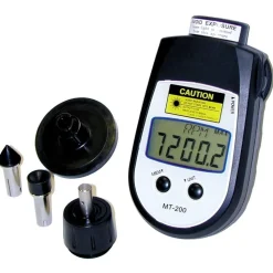 Tachometers; Type: Contact/Non-Contact; Minimum Measurement (RPM): 6.00; 6.00 RPM; Maximum Measurement (RPM): 99999.00 RPM; 99999.00; Meter Length (Decimal Inch): 4.6000; Meter Width (Decimal Inch): 2.5000; Batteries Included: Yes; Meter Thickness (Decimal Inch): 1.2000; Number Of Batteries: 3