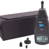 Tachometers; Type: Contact/Non-Contact; Minimum Measurement (RPM): 2.50; Maximum Measurement (RPM): 99999.00; Meter Length (mm): 210.00; Meter Length (Decimal Inch): 8.3000; Meter Width (mm): 74.00; Meter Width (Decimal Inch): 2.9000; Meter Thickness (mm): 39.00