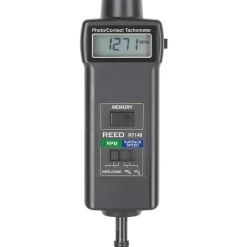 Tachometers; Type: Contact/Non-Contact; Minimum Measurement (RPM): 5.00; Maximum Measurement (RPM): 99999.00; Meter Length (mm): 215.00; Meter Length (Decimal Inch): 8.5000; Meter Width (mm): 65.00; Meter Width (Decimal Inch): 2.6000; Meter Thickness (mm): 39.00