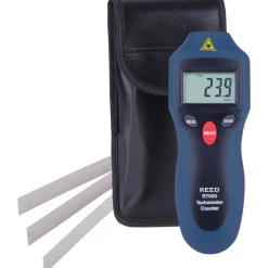 Tachometers; Type: Non-Contact; Minimum Measurement (RPM): 2.00; Maximum Measurement (RPM): 99999.00; Meter Length (mm): 160.00; Meter Length (Decimal Inch): 6.3000; Meter Width (mm): 58.00; Meter Width (Decimal Inch): 2.3000; Meter Thickness (mm): 39.00; Meter Thickness (Decimal Inch): 1.5000
