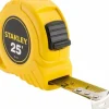 Tape Measure: 25' Long, 1" Width, Yellow Blade