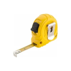 Tape Measure: 12' Long, 1/2" Width, Yellow Blade