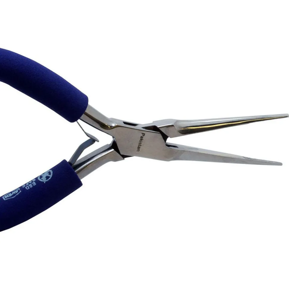 5.75" Technik Stainless Steel Pliers Needle Nose, Serrated Jaws