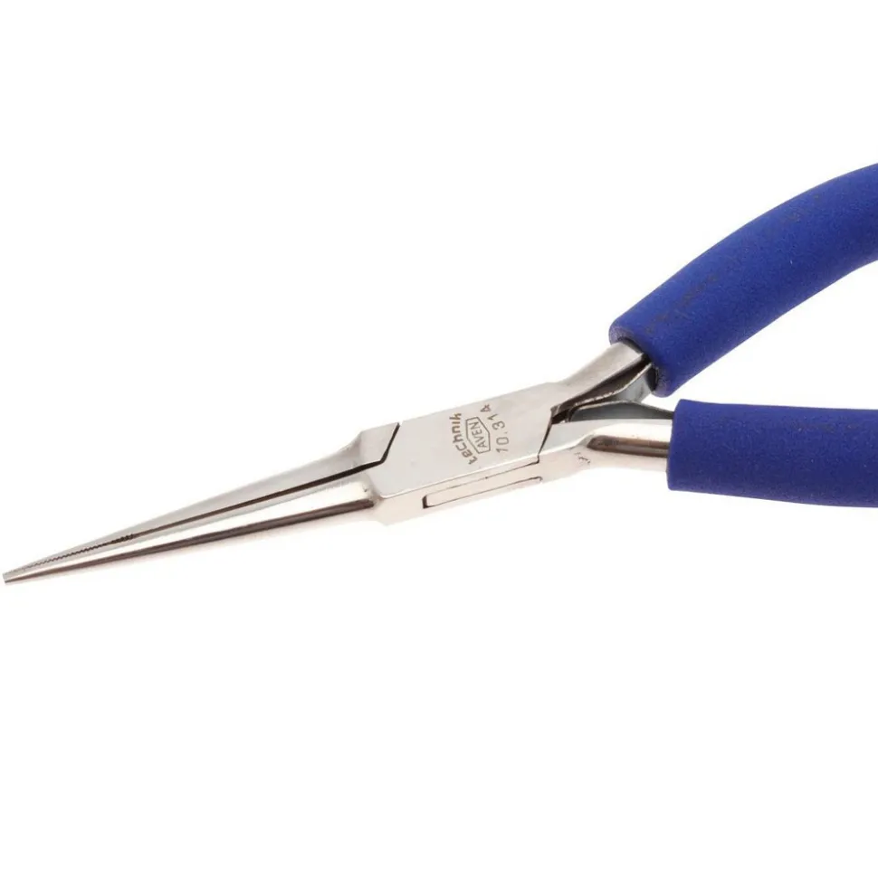 5.75" Technik Stainless Steel Pliers Needle Nose, Serrated Jaws