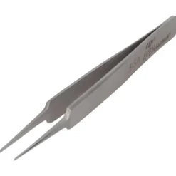 4.25" Tecknik Tweezers: Style 5, Stainless Steel, Anti-Magnetic, Anti-Acid. Very Fine Point