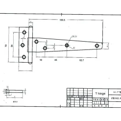 Tee & Strap Hinges: Finish/Coating: Zinc; Hinge Material: Steel; Range Of Motion: 180