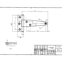 Tee & Strap Hinges: Finish/Coating: Zinc; Hinge Material: Steel; Range Of Motion: 180