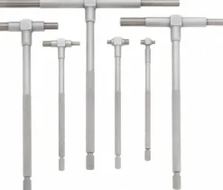 Telescoping Gage Set: 0.313 to 6", 6 Pc, Satin Chrome Finish, Includes Fitted Pouch