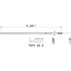 TGFH Double End Neutral Indexable Cutoff Blade