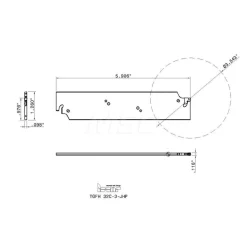 TGFH Single End Neutral Indexable Cutoff Blade