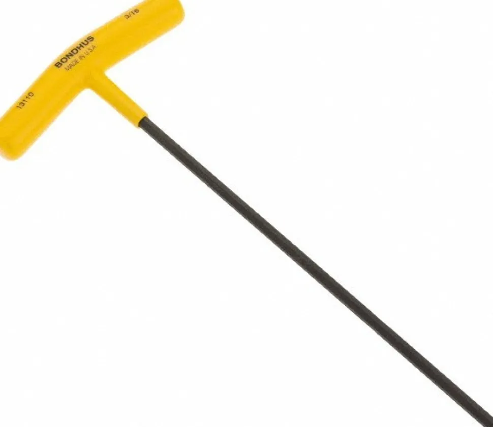 T-Handle Hex Key: 3/16", Ball End