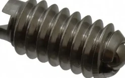 Threaded Ball Plunger: 5-40, 0.062" Ball Dia, 1/4" Body Length, 0.02" Max Ball Reach