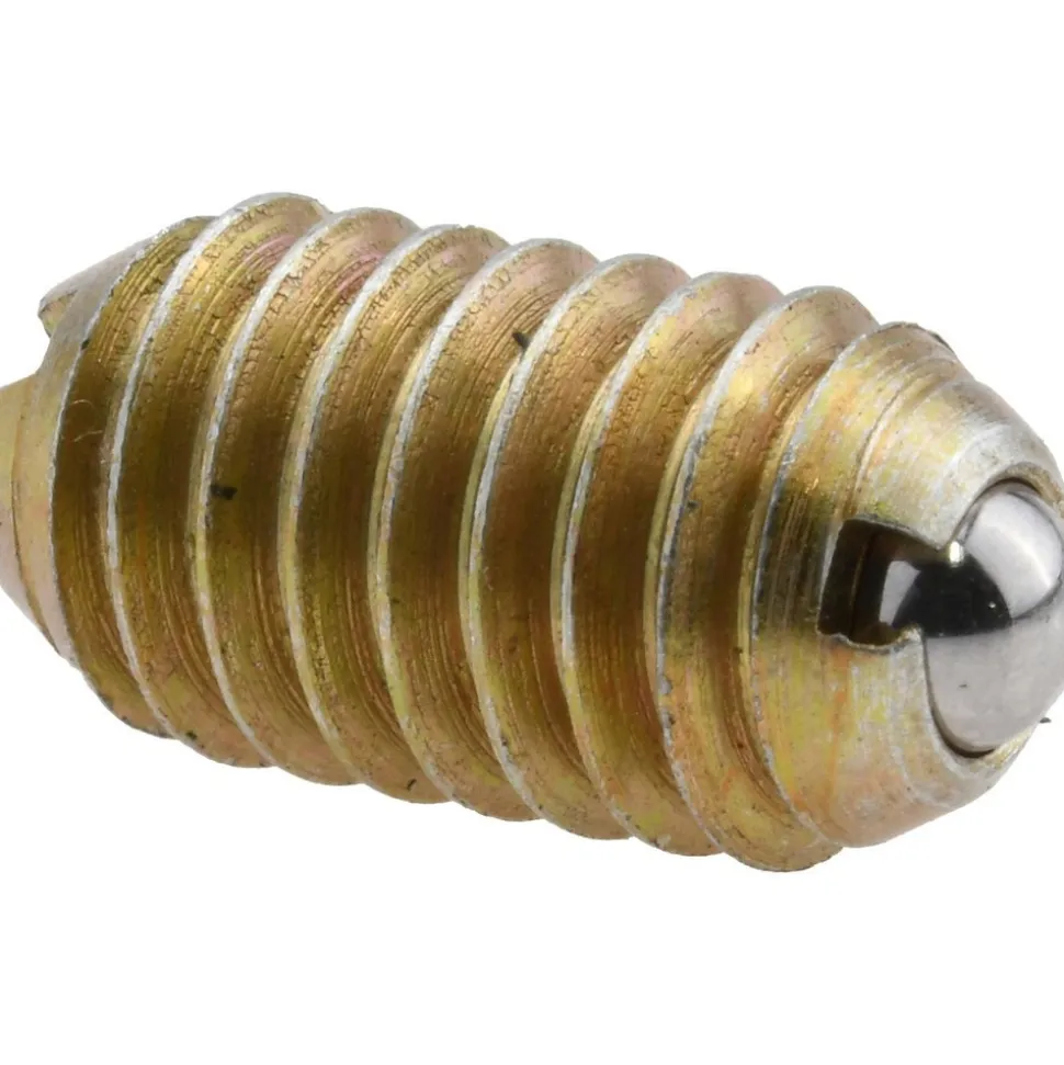 Threaded Ball Plunger: 5/16-18, 0.156" Ball Dia, 0.578" Body Length, 0.04" Max Ball Reach