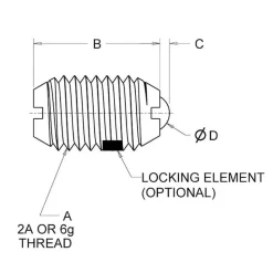 Threaded Ball Plunger: 5/16-18, 0.156