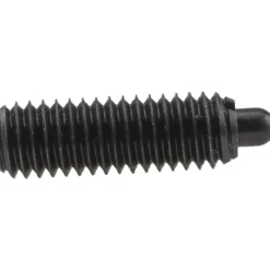 Threaded Spring Plunger: 3/8-16, 1-1/8" Thread Length, 0.187" Dia, 3/16" Projection