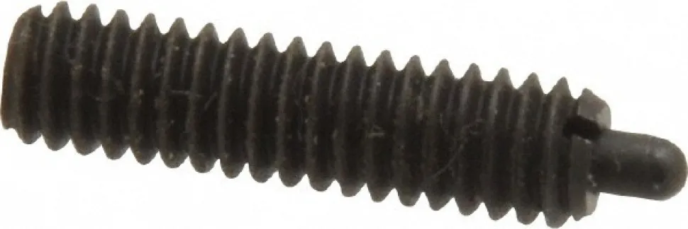 Threaded Spring Plunger: #8-32, 5/8" Thread Length, 0.07" Dia, 3/32" Projection