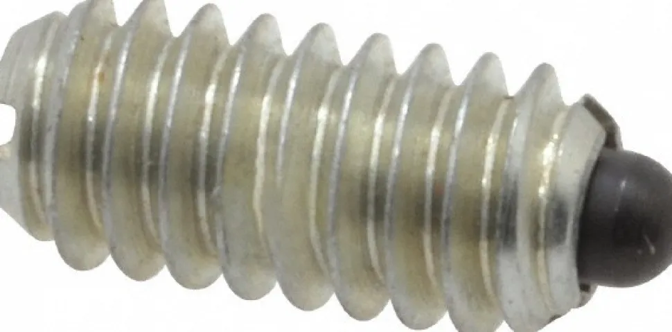 Threaded Spring Plunger: 1/4-20, 0.531" Thread Length, 0.119" Dia, 0.078" Projection