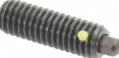Threaded Spring Plunger: 3/8-16, 1-1/8" Thread Length, 3/16" Projection