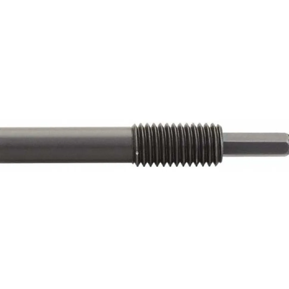 Threaded Spring Plunger: 5/8-11, 1-1/4" Thread Length, 0.31" Dia, 1" Projection