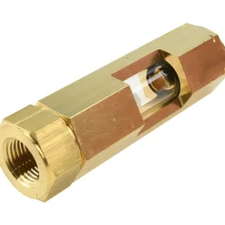 1/2" Thread, 4-5/8" OAL, Inline Sight Glass & Flow Sight