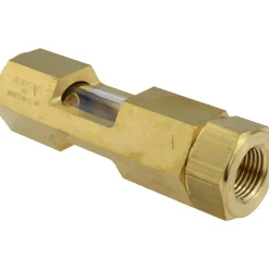 1/2" Thread, 4-5/8" OAL, Inline Sight Glass & Flow Sight