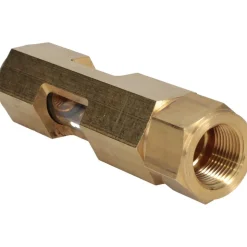 3/4" Thread, 4-3/4" OAL, Inline Sight Glass & Flow Sight