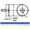 10-32 Thread, 5/8" OD, 1/4" High, Flat Foot