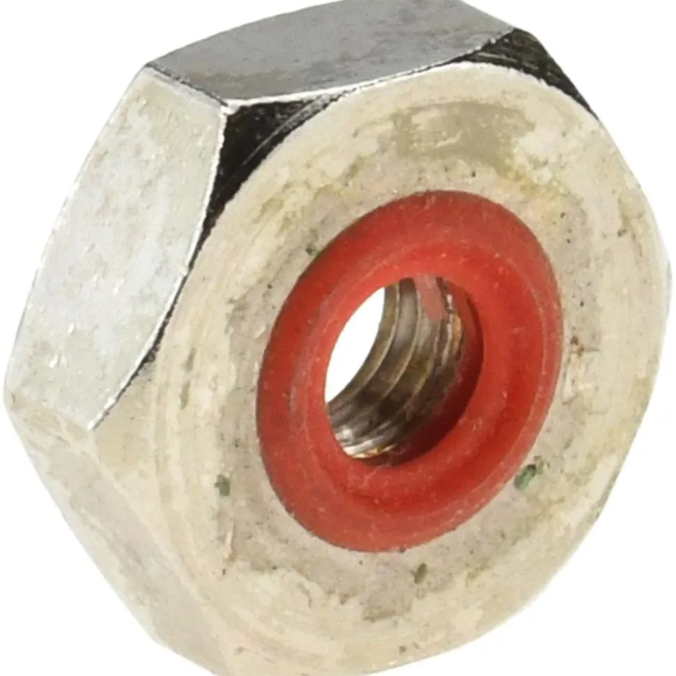 1/4-28 Thread, 5/8" Wide x 7/32" High, Brass Self Sealing Hex Jam Nut