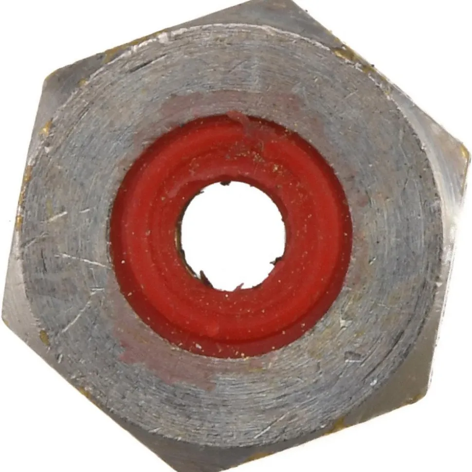 #8-32 Thread, 11/32" Wide x 7/32" High, Brass Self Sealing Hex Jam Nut