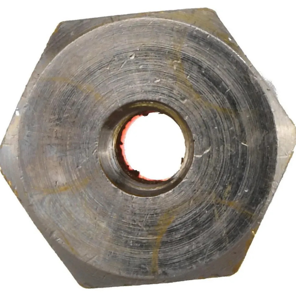 #8-32 Thread, 11/32" Wide x 7/32" High, Brass Self Sealing Hex Jam Nut