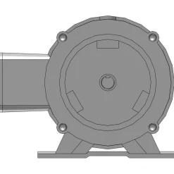 Three Phase AC Motor: TEFC Enclosure