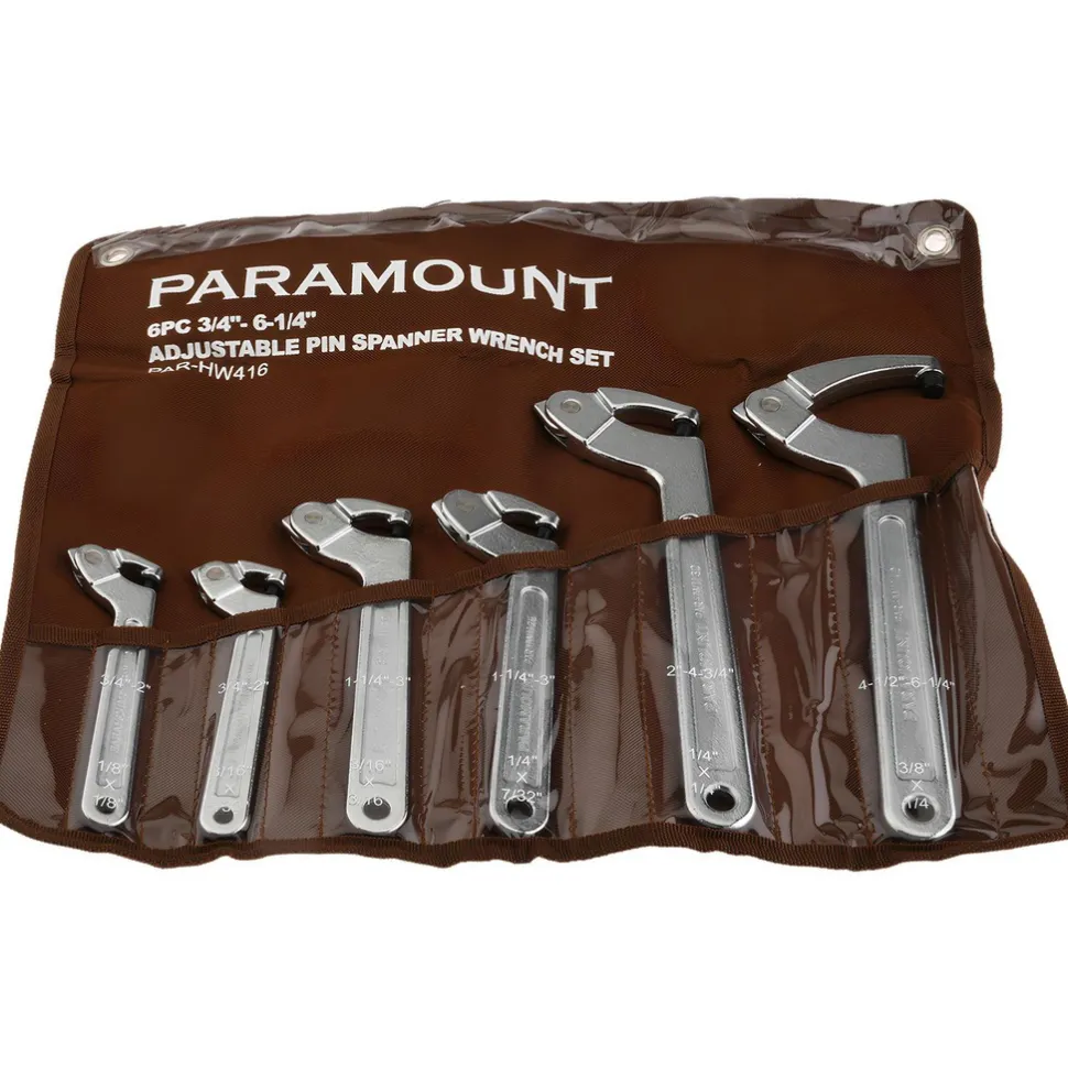 3/4" to 6-1/4" Capacity, Pin Spanner Wrench