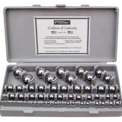 1/8 to 1" Dia, Chrome Steel, Gage Ball Set