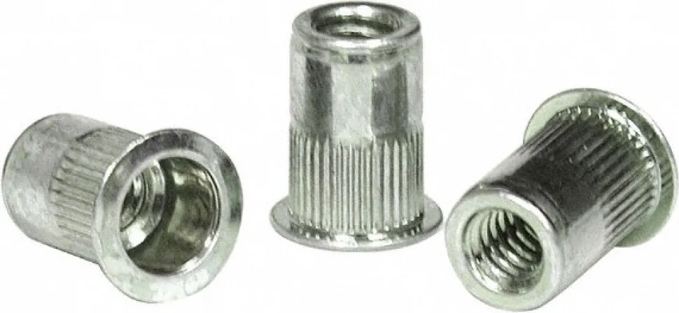 #10-32, 0.13 to 0.225" Grip, 19/64" Drill, Aluminum Standard Rivet Nut