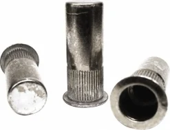 #10-32, 0.02 to 0.13" Grip, 19/64" Drill, Steel Closed End Knurled Rivet Nut