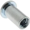 1/4-20, 0.02 to 0.08" Grip, Steel Standard Rivet Nut