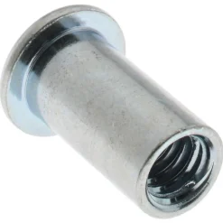 1/4-20, 0.02 to 0.08" Grip, Steel Standard Rivet Nut