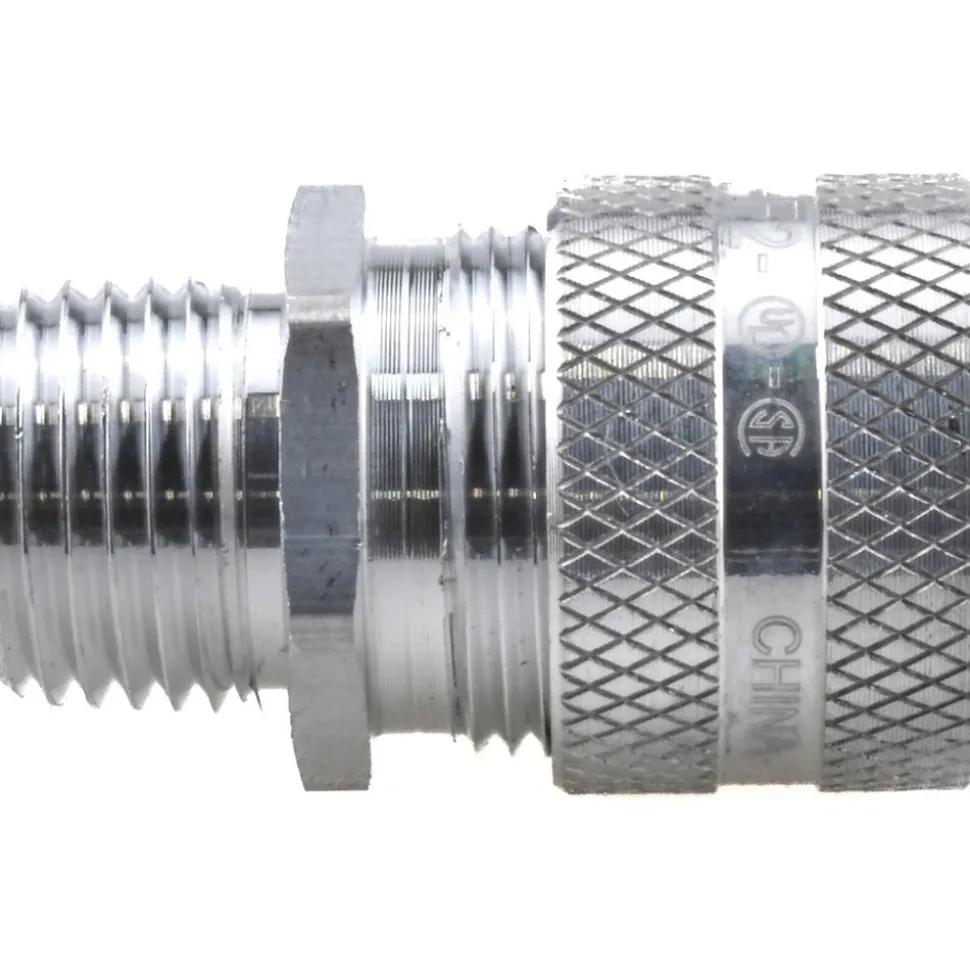0.38 to 0.5" Liquidtight Straight Strain Relief Cord Grip
