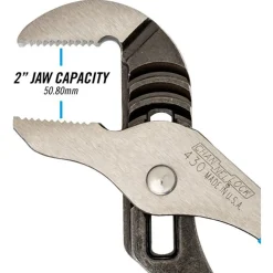 Tongue & Groove Plier: 2" Cutting Capacity, Standard Straight Jaw