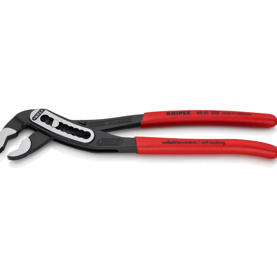 Tongue & Groove Plier: 1-3/8" Cutting Capacity, Self-Gripping Jaw