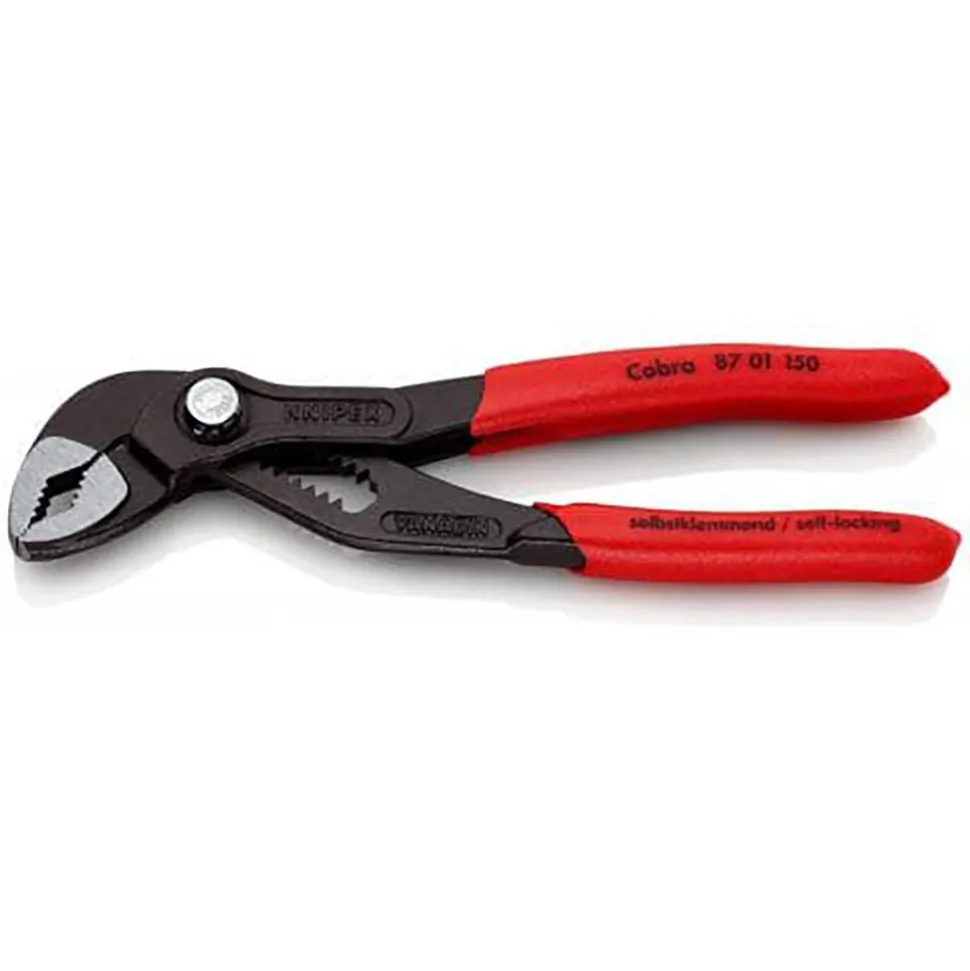 Tongue & Groove Plier: 1-1/4" Cutting Capacity, Self-Gripping Jaw
