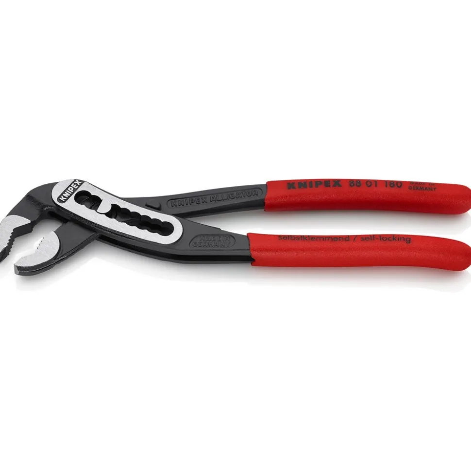 Tongue & Groove Plier: 1-1/8" Cutting Capacity, Self-Gripping Jaw