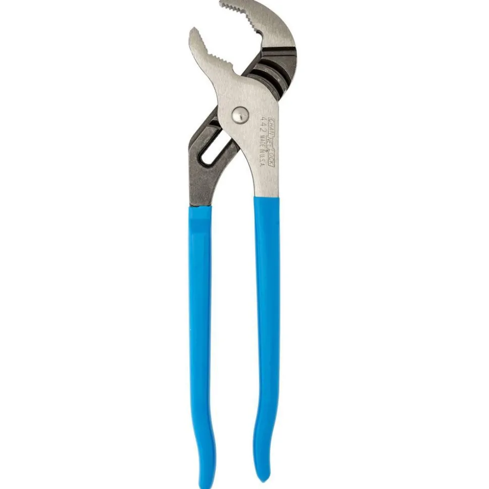 Tongue & Groove Plier: 2-1/4" Cutting Capacity, Standard Jaw
