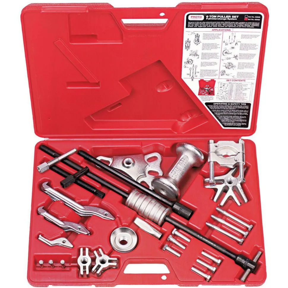 6 Ton, 7" Spread, Standard Puller Set